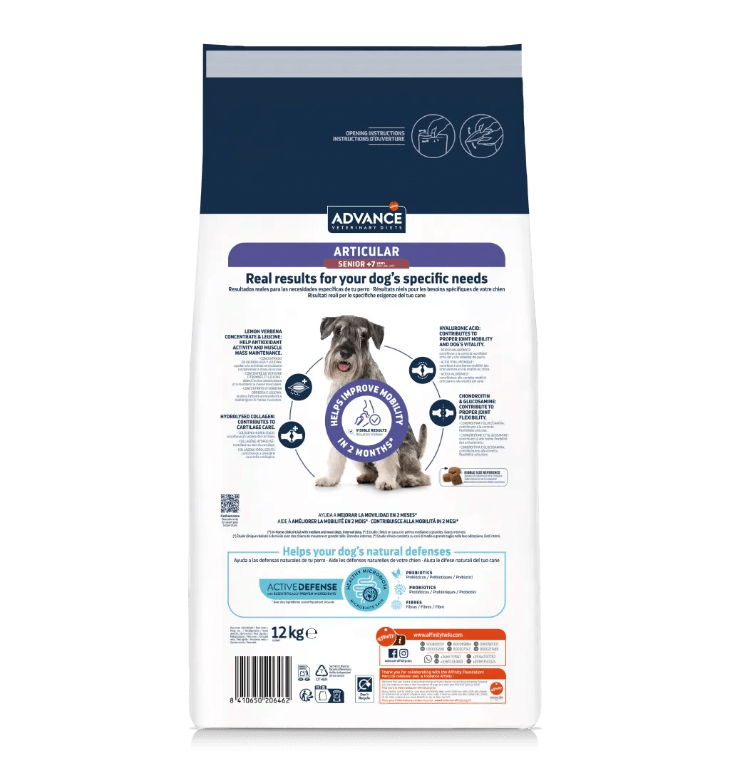 ADVANCE Vet Articular Senior +7 años | Pienso para perros adultos. Gabo y Gordo E Shop, la mejor tienda online en las Islas Canarias, España, tienda online para mascotas, perros, gatos, conejos, tortugas, animales, accesorios para mascotas en general.
Gabo y Gordo E Shop in Canary Islands, the best store for pets, dogs, cats, rabbits, turtles, animals, pet accessories.