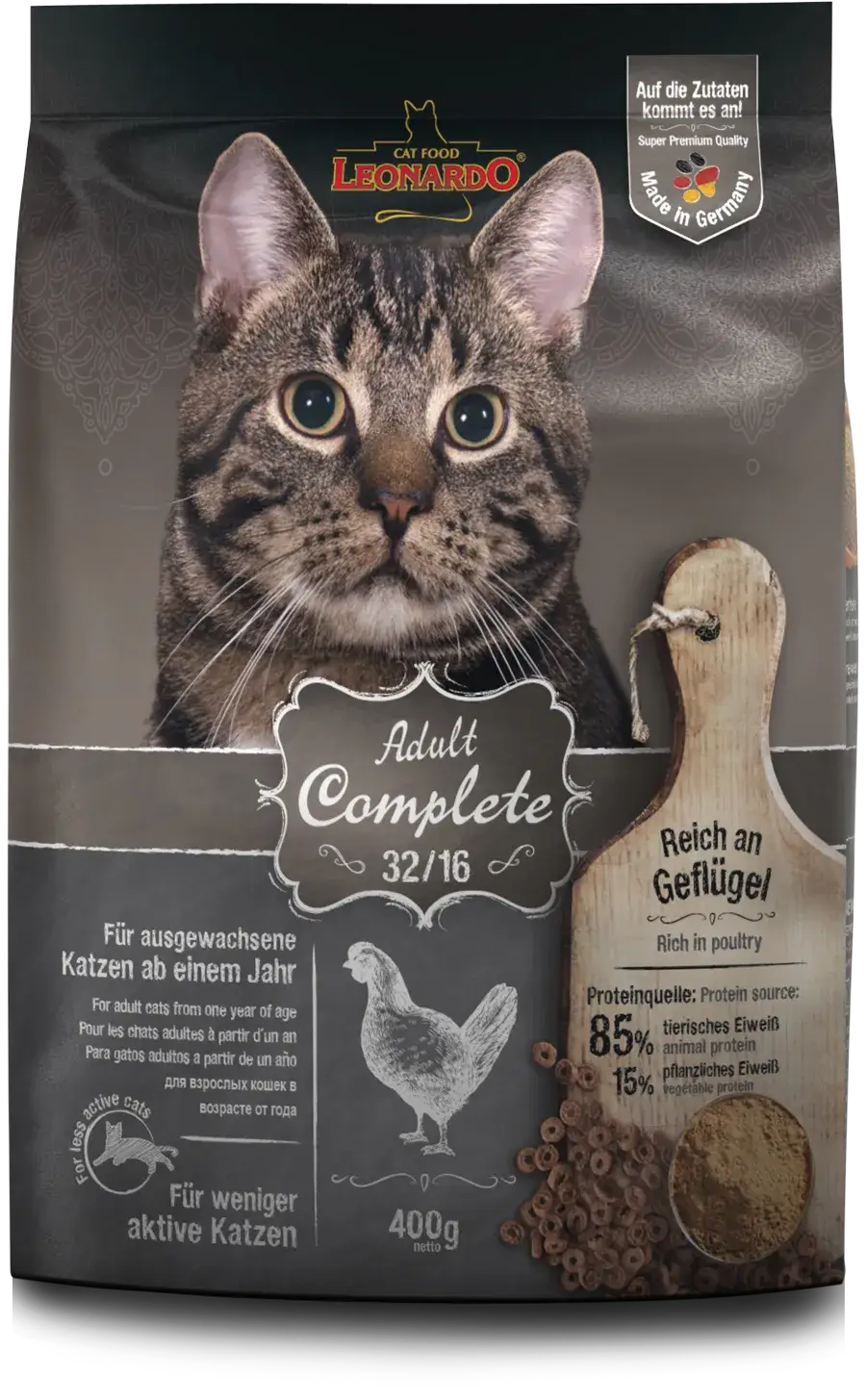 LEONARDO® Adult Complete 32/16 | Pienso para gatos en Gabo&Gordo Pet Shop en Las Palmas de Gran Canaria tienda para mascotas, perros, gatos, conejos, tortugas, animales, accesorios para mascotas