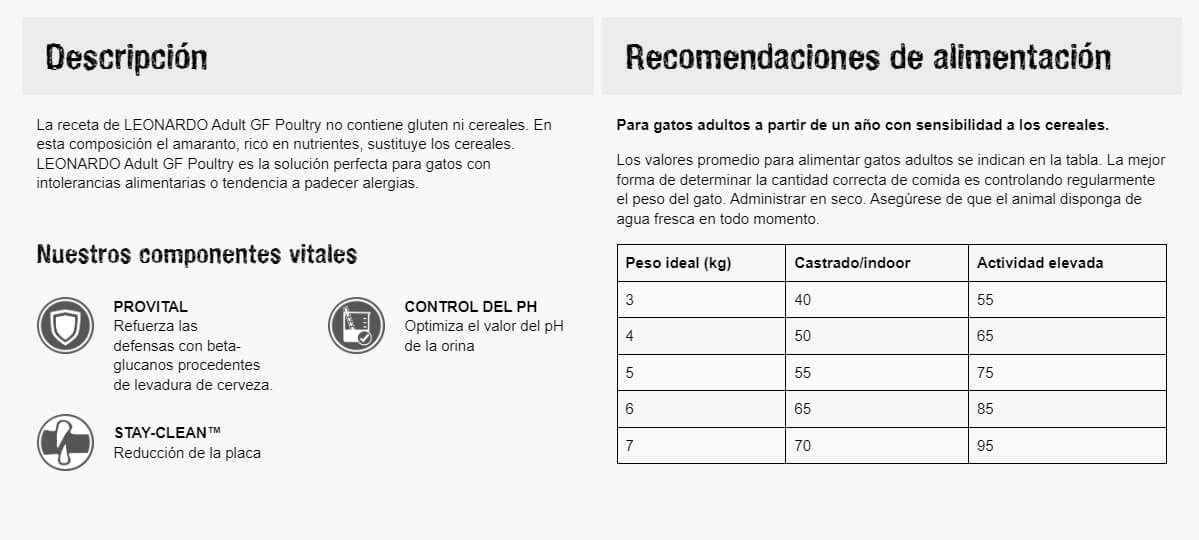 LEONARDO® Adult GF Poultry | Pienso para gatos en Gabo y Gordo E Shop, la mejor tienda online en Gran Canaria, Islas Canarias, España, tienda online para mascotas, perros, gatos, conejos, tortugas, animales, accesorios para mascotas en general.
Gabo y Gordo E Shop is the best online pet shop in Gran Canaria, Canary Islands, Spain.