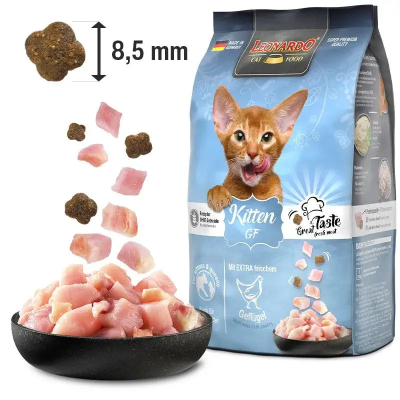 LEONARDO Kitten GF | Pienso para gatos en Gabo y Gordo E Shop, la mejor tienda online en Gran Canaria, Islas Canarias, España, tienda online para mascotas, perros, gatos, conejos, tortugas, animales, accesorios para mascotas en general.
Gabo y Gordo E Shop is the best online pet shop in Gran Canaria, Canary Islands, Spain.