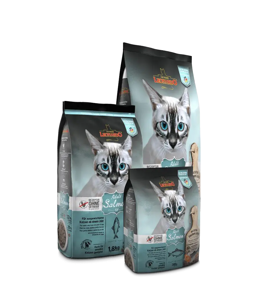 LEONARDO® Adult GF Salmon | Pienso para gatos en Gabo&Gordo Pet Shop en Las Palmas de Gran Canaria tienda para mascotas, perros, gatos, conejos, tortugas, animales, accesorios para mascotas