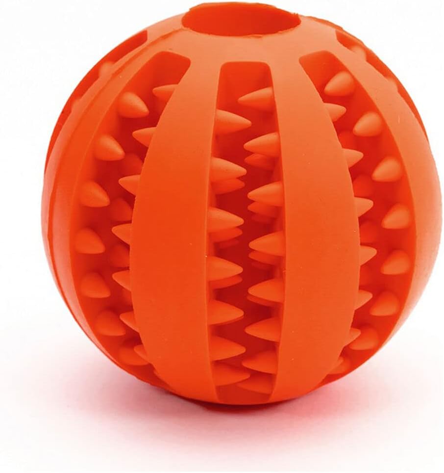 Pelota de caucho para limpieza dental de perros Gloria en tamaños de 5 y 7 cm