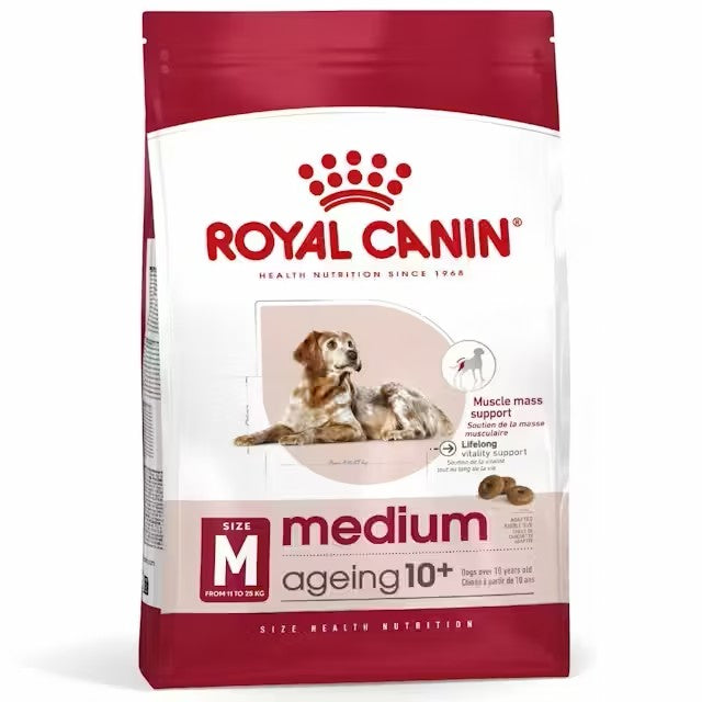 ROYAL CANIN Medium Ageing Adult 10+ Gabo y Gordo E Shop, la mejor tienda online en las Islas Canarias, España, tienda online para mascotas, perros, gatos, conejos, tortugas, animales, accesorios para mascotas en general.