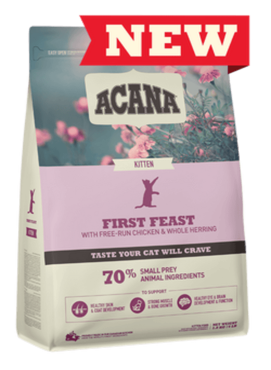 ACANA First Feast Kitten pienso natural sin cereales para gatitos con pollo y pescado