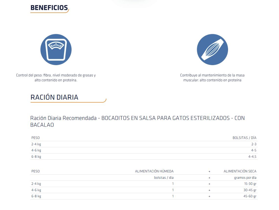 Comida húmeda para gatos esterilizados ADVANCE con bacalao, pack de 12 sobres de 85 g