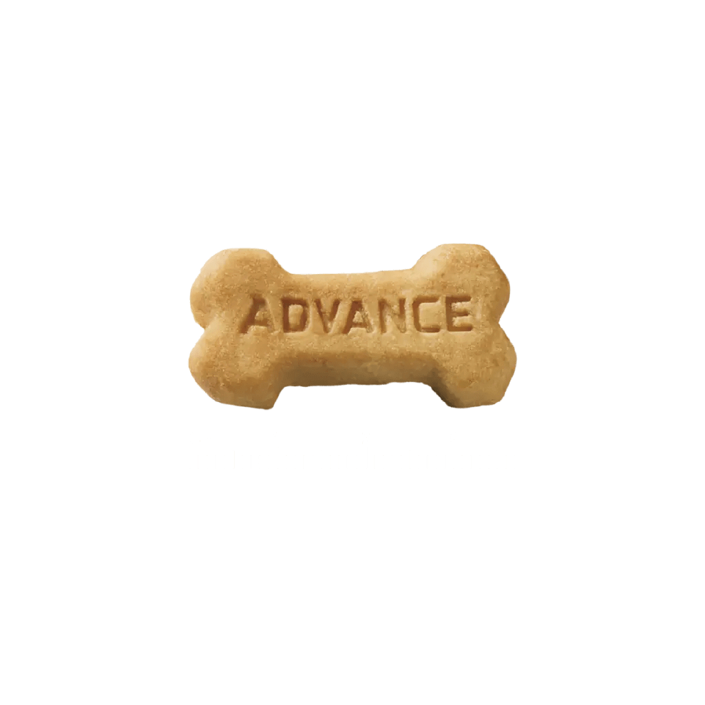 Envase de 150 g de ADVANCE Hypoallergenic Snack, premios hipoalergénicos para perros.