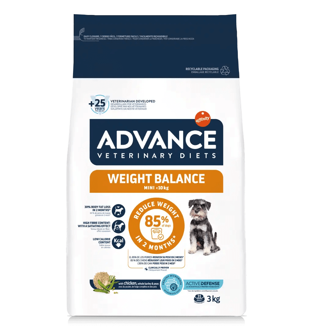 Pienso ADVANCE Weight Balance Mini para perros pequeños con sobrepeso