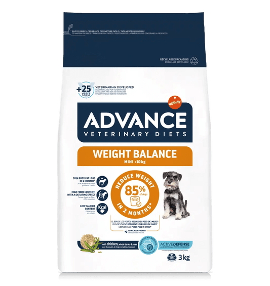 Pienso ADVANCE Weight Balance Mini para perros pequeños con sobrepeso
