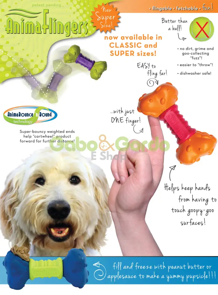 ANIMA FLINGERS HUESO PARA PERROS (VERDE) 5 in (12.7 cm) Gabo y Gordo E Shop, la mejor tienda online en las Islas Canarias, España, tienda online para mascotas, perros, gatos, conejos, tortugas, animales, accesorios para mascotas en general.
Gabo y Gordo E Shop in Canary Islands, the best store for pets, dogs, cats, rabbits, turtles, animals, pet accessories.