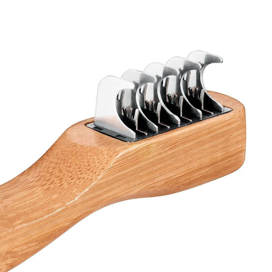 Cortanudos Artero Nature Collection con mango de bambú y cuchillas de acero para perros y gatos