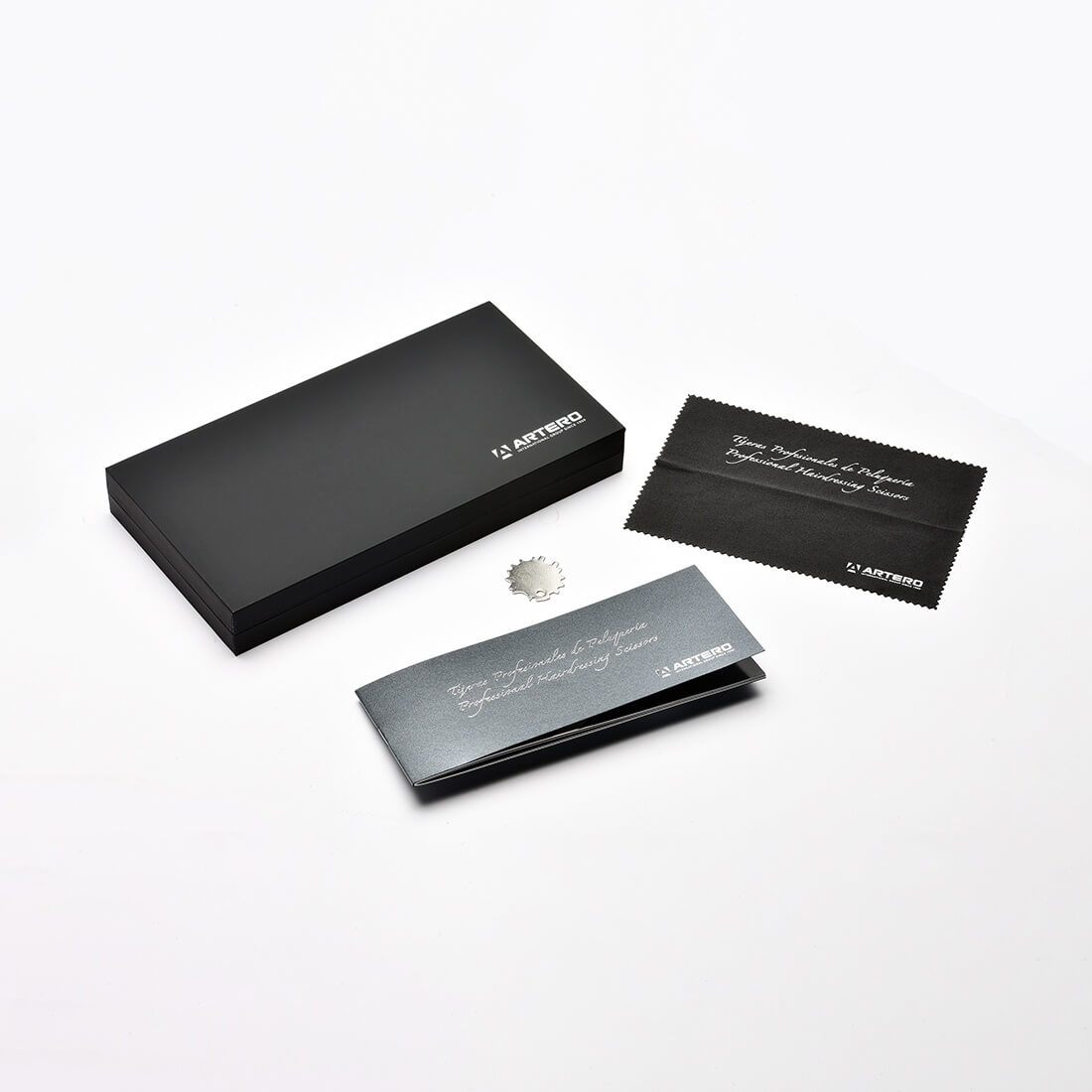 Set de tijeras Artero Symetric Pink 3 piezas 5,5 pulgadas para peluquería canina y humana