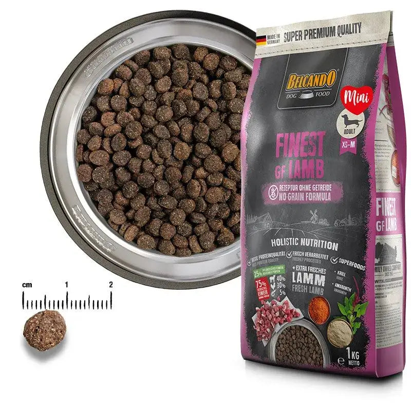 BELCANDO FINEST GRAIN FREE LAMB Pienso para perros sin cereales Gabo&Gordo Pet Shop en Las Palmas de Gran Canaria tienda para mascotas, perros, gatos, conejos, tortugas, animales, accesorios para mascotas