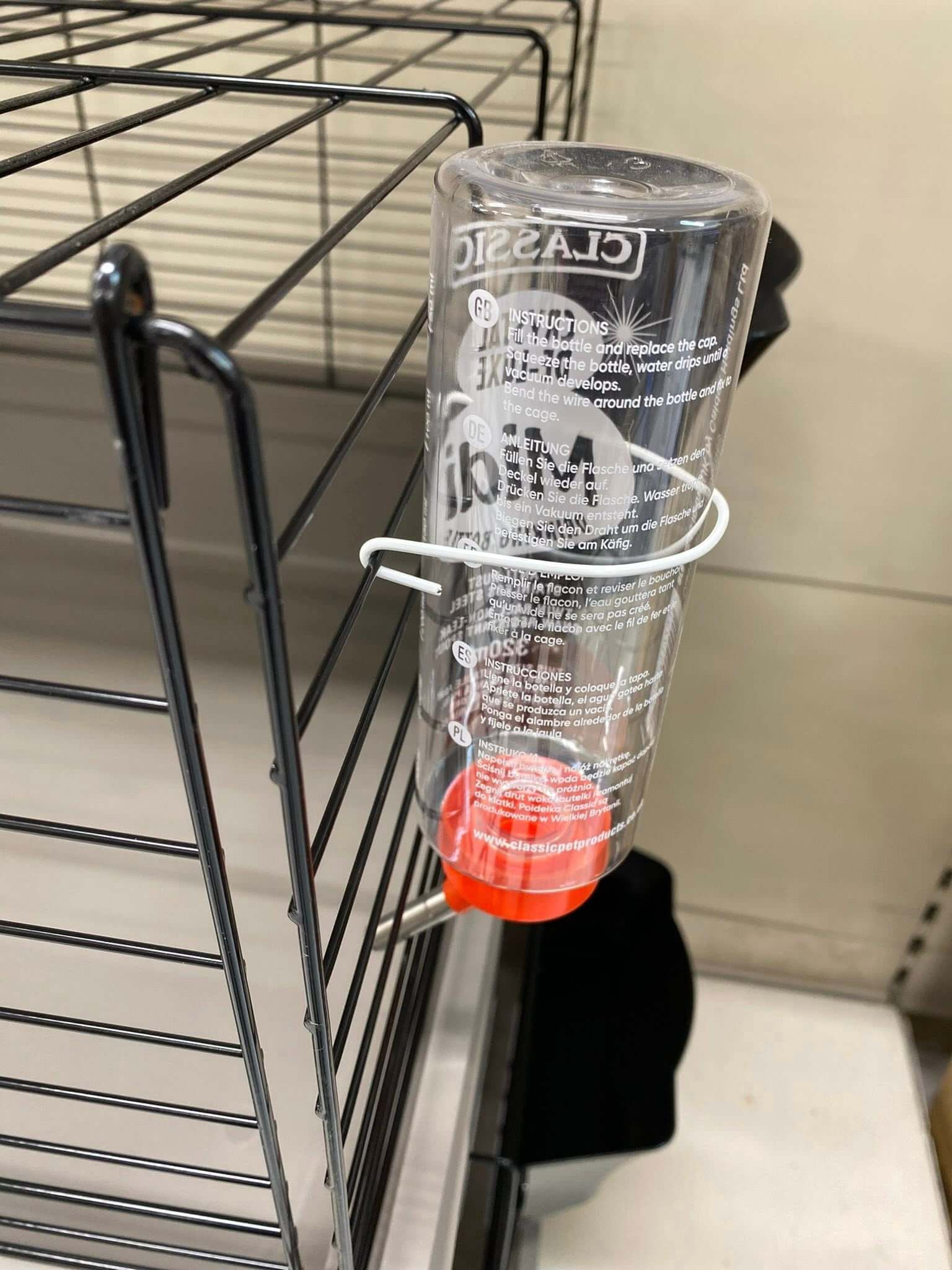 Bebedero Classic de 320 ml para hámsters y roedores – sin goteo