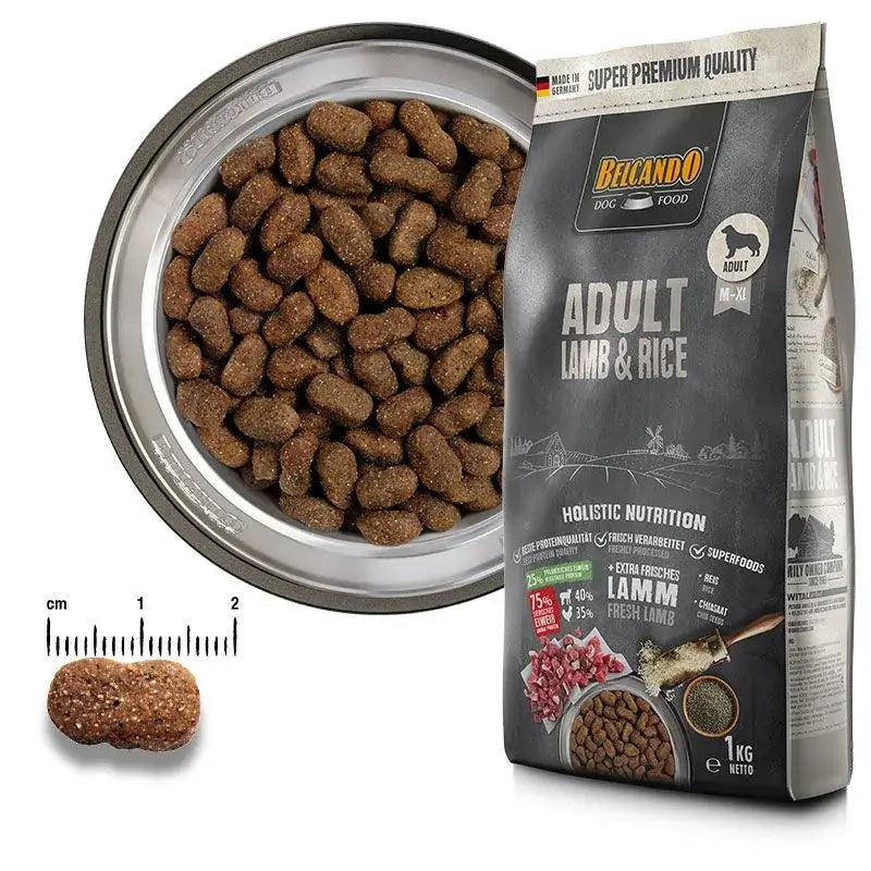BELCANDO Adult Lamb & Rice – Pienso con cordero y arroz para perros sensibles