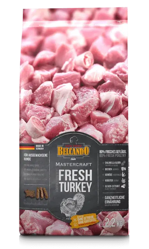 BELCANDO Mastercraft Fresh Turkey – Pienso sin cereales con carne fresca de pavo para perros adultos