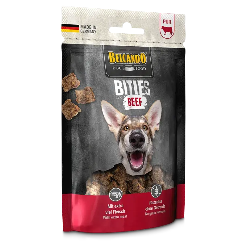 BELCANDO Snack Bits de ternera para perros sin cereales