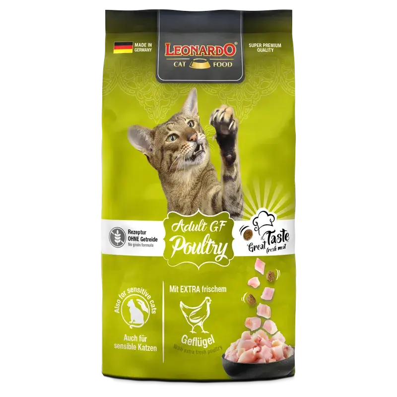 LEONARDO® Adult GF Poultry | Pienso para gatos en Gabo y Gordo E Shop, la mejor tienda online en Gran Canaria, Islas Canarias, España, tienda online para mascotas, perros, gatos, conejos, tortugas, animales, accesorios para mascotas en general.
Gabo y Gordo E Shop is the best online pet shop in Gran Canaria, Canary Islands, Spain.