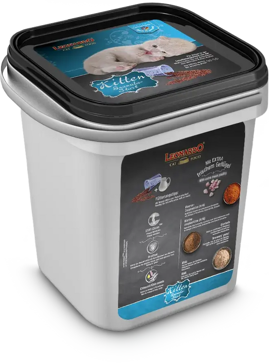 LEONARDO® Kitten Granula-Start 1Kg | Pienso para gatos Gabo y Gordo Pet Shop, tienda online en las Islas Canarias, España, tienda online para mascotas, perros, gatos, conejos, tortugas, animales, accesorios para mascotas en general.