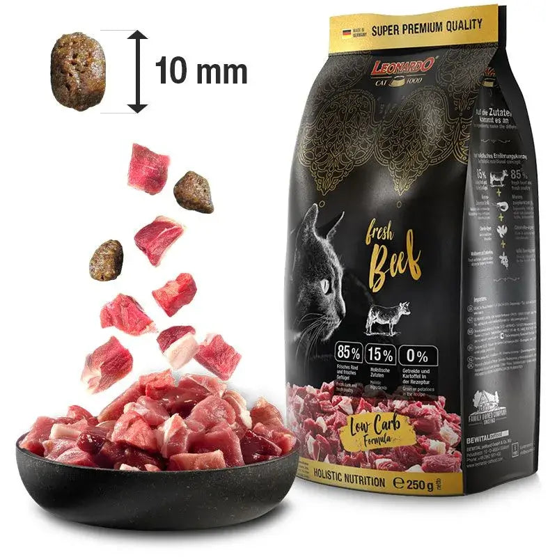 Pienso LEONARDO fresh Beef en Gabo&Gordo Pet Shop en Las Palmas de Gran Canaria tienda para mascotas, perros, gatos, conejos, tortugas, animales, accesorios para mascotas