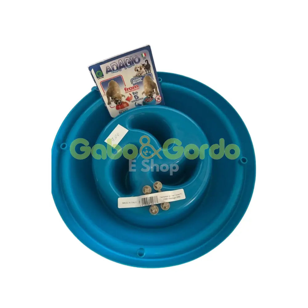 Comedero Slow Food Adagio anti-glotonería para perros y gatos, colores surtidos