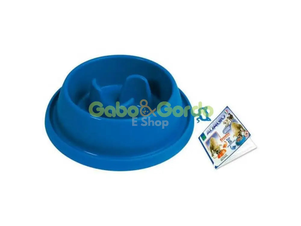 Comedero Slow Food Adagio anti-glotonería para perros y gatos, colores surtidos