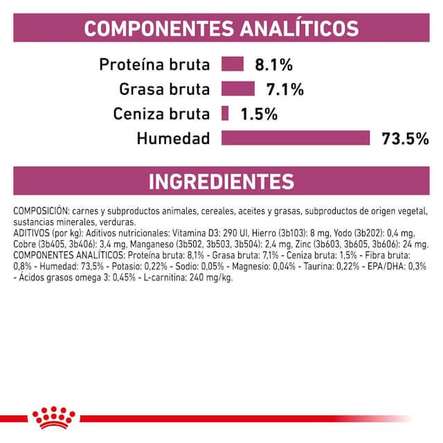 ROYAL CANIN Cardiac | Comida húmeda para perros adultos. Gabo y Gordo E Shop, la mejor tienda online en las Islas Canarias, España, tienda online para mascotas, perros, gatos, conejos, tortugas, animales, accesorios para mascotas en general.
Gabo y Gordo E Shop in Canary Islands, the best store for pets, dogs, cats, rabbits, turtles, animals, pet accessories.