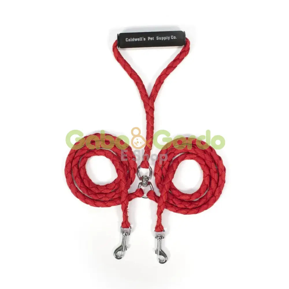 Correa Doble Caldwell Peteast Dog Leash de 137 cm para perros hasta 45 kg, con asas acolchadas y sistema antienredos