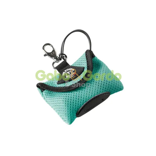 Dispensador de bolsas TRE PONTI color menta aqua para perros, diseño italiano elegante y silencioso