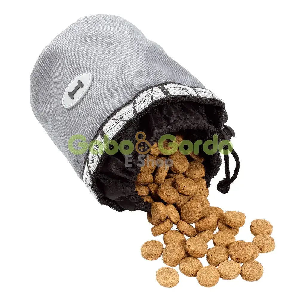 Bolsa DOG TREATS BAG Ferplast para chuches y premios de perro, con cierre de cordón y clip para cintura