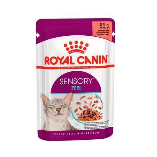 ROYAL CANIN Sensory Feel Gravy Pouch  | Pack de 12 x 85 g para gatos Gabo y Gordo E Shop, la mejor tienda online en las Islas Canarias, España, tienda online para mascotas, perros, gatos, conejos, tortugas, animales, accesorios para mascotas en general. 
Gabo y Gordo E Shop in Canary Islands, the best store for pets, dogs, cats, rabbits, turtles, animals, pet accessories.