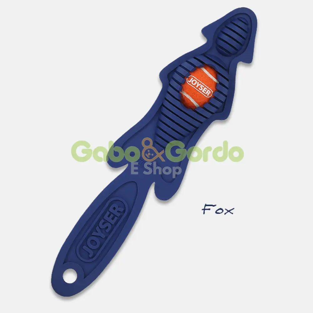 Juguete JOYSER Slimmy Zorro Real Grande azul con pelota y sonido para perros