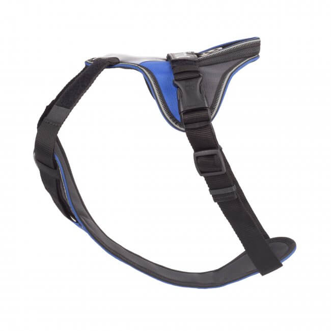 Arnés Julius K9 IDC Longwalk Black negro y gris para perros ergonómico