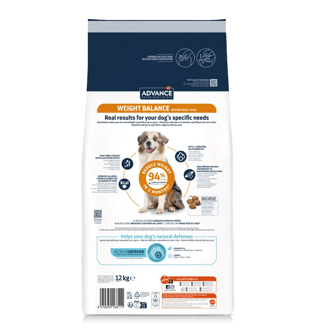 PIENSO ADVANCE VET Weight Balance Medium/Maxi PERRO RAZA MEDIANA Y GRANDE Gabo y Gordo E Shop, la mejor tienda online en las Islas Canarias, España, tienda online para mascotas, perros, gatos, conejos, tortugas, animales, accesorios para mascotas en general.
Gabo y Gordo E Shop in Canary Islands, the best store for pets, dogs, cats, rabbits, turtles, animals, pet accessories.
