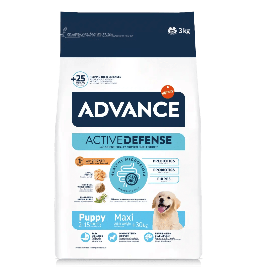 PIENSO ADVANCE PUPPY MAXI CACHORRO RAZA GRANDE Gabo y Gordo E Shop, la mejor tienda online en las Islas Canarias, España, tienda online para mascotas, perros, gatos, conejos, tortugas, animales, accesorios para mascotas en general. 
Gabo y Gordo E Shop in Canary Islands, the best store for pets, dogs, cats, rabbits, turtles, animals, pet accessories.