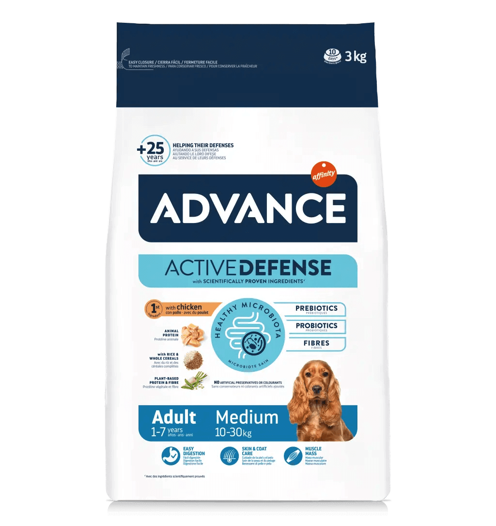 PIENSO ADVANCE ADULT MEDIUM DOG PERRO ADULTO RAZA MEDIANA Gabo&Gordo Pet Shop en Las Palmas de Gran Canaria tienda para mascotas, perros, gatos, conejos, tortugas, animales
