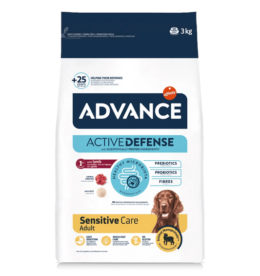 Pienso ADVANCE SENSITIVE LAMB & RICE PIENSO PARA PERRO Gabo y Gordo E Shop, la mejor tienda online en las Islas Canarias, España, tienda online para mascotas, perros, gatos, conejos, tortugas, animales, accesorios para mascotas en general. 
Gabo y Gordo E Shop in Canary Islands, the best store for pets, dogs, cats, rabbits, turtles, animals, pet accessories.