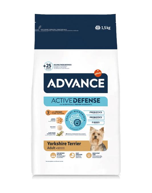Pienso ADVANCE YORKSHIRE TERRIER 1,5 kg Gabo&Gordo Pet Shop en Las Palmas de Gran Canaria tienda para mascotas, perros, gatos, conejos, tortugas, animales