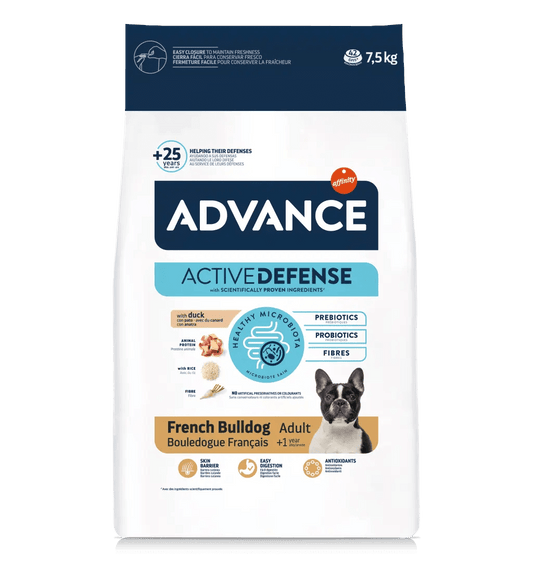 Pienso ADVANCE FRENCH BULLDOG PERRO ADULTO Gabo y Gordo E Shop, la mejor tienda online en las Islas Canarias, España, tienda online para mascotas, perros, gatos, conejos, tortugas, animales, accesorios para mascotas en general. 
Gabo y Gordo E Shop in Canary Islands, the best store for pets, dogs, cats, rabbits, turtles, animals, pet accessories.