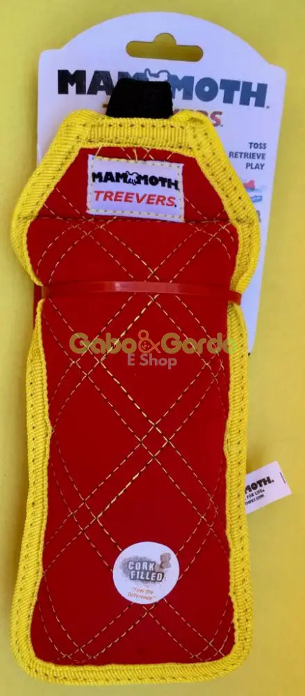 Mammoth Treevers juguete flotador rojo y amarillo para perros, resistente y seguro para agua y tierra