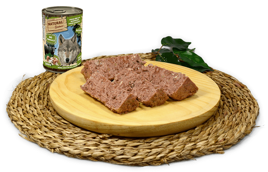 Comida húmeda Natural Greatness Ternera Angus sin cereales para perros adultos, pack 6x400 g