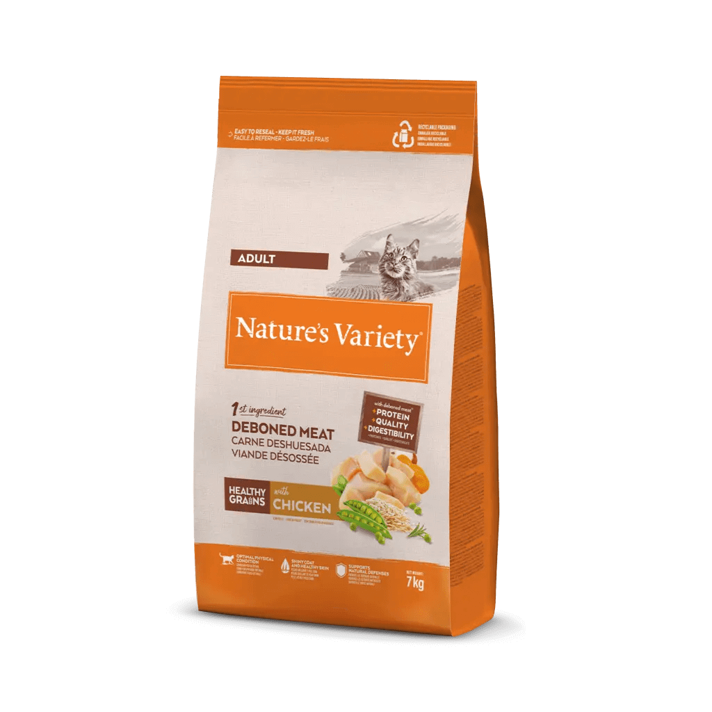 Pienso NATURE'S VARIETY Original sabor Pollo para gato adulto – Gabo y Gordo E Shop