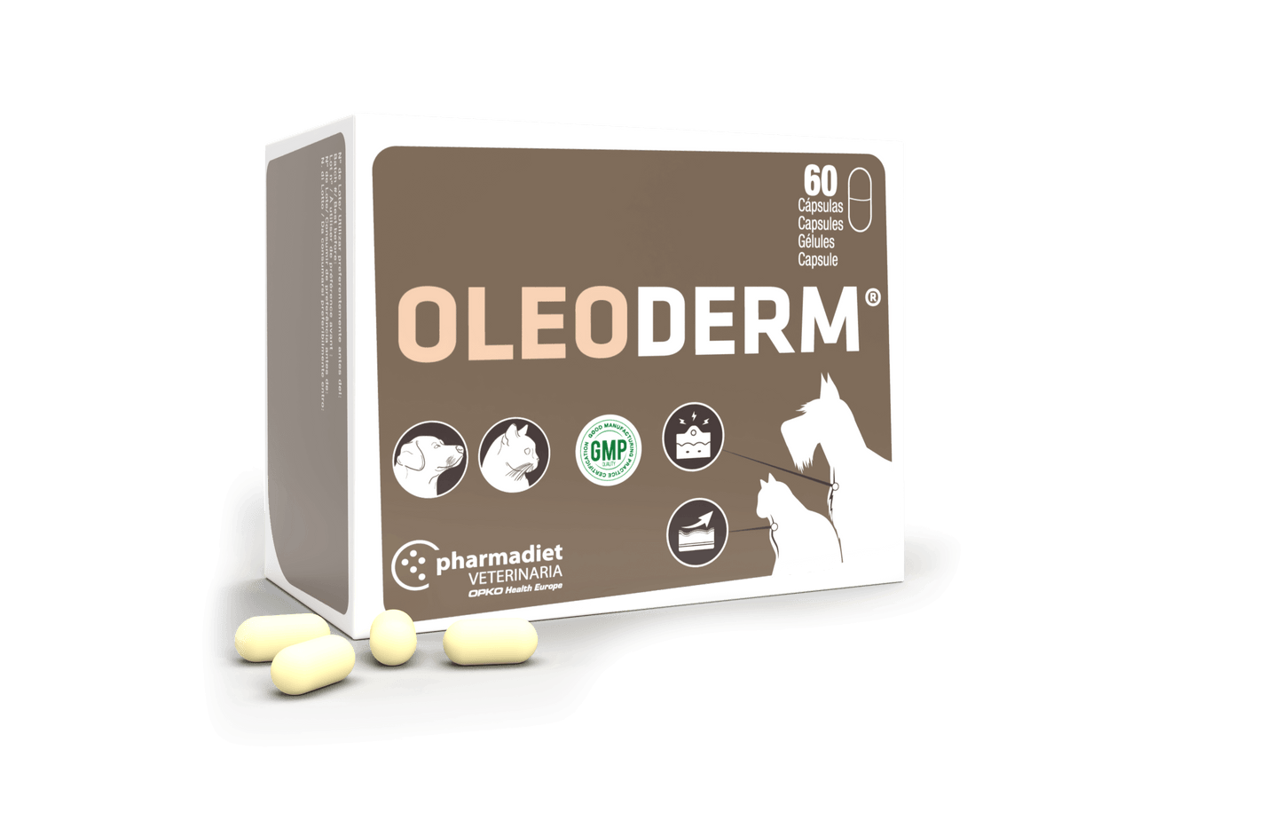 Oleoderm suplemento natural para mejorar piel y pelaje de perros y gatos