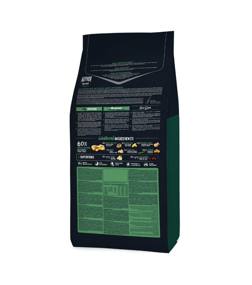 Ownat Author Junior Fresh Chicken – Pienso natural bajo en cereales para cachorros