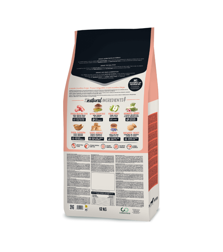 OWNAT Classic Monoproteico Cerdo Ibérico para perros sensibles