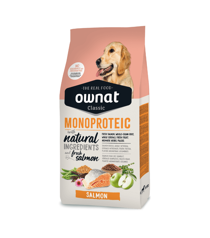 OWNAT Classic Monoproteico Salmón pienso natural para perros