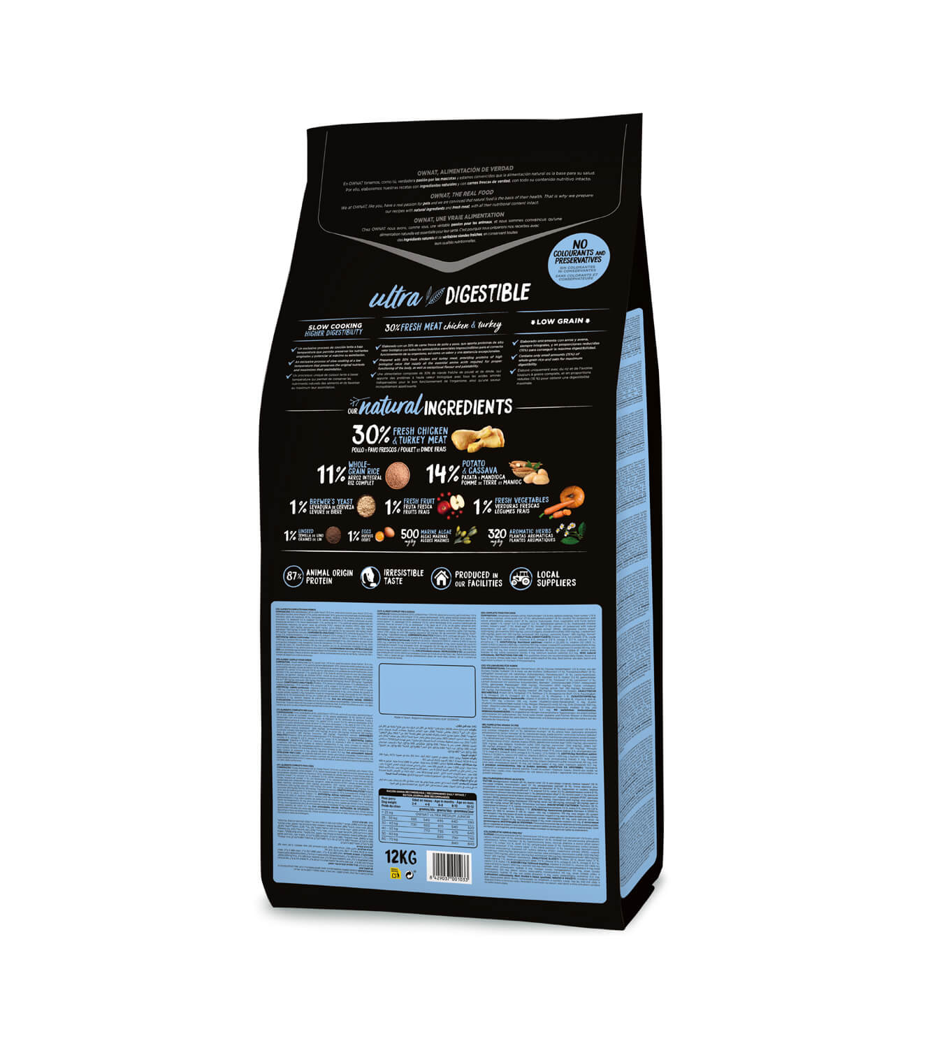 OWNAT Ultra Maxi Junior Low Grain – pienso natural bajo en cereales para cachorros de razas grandes