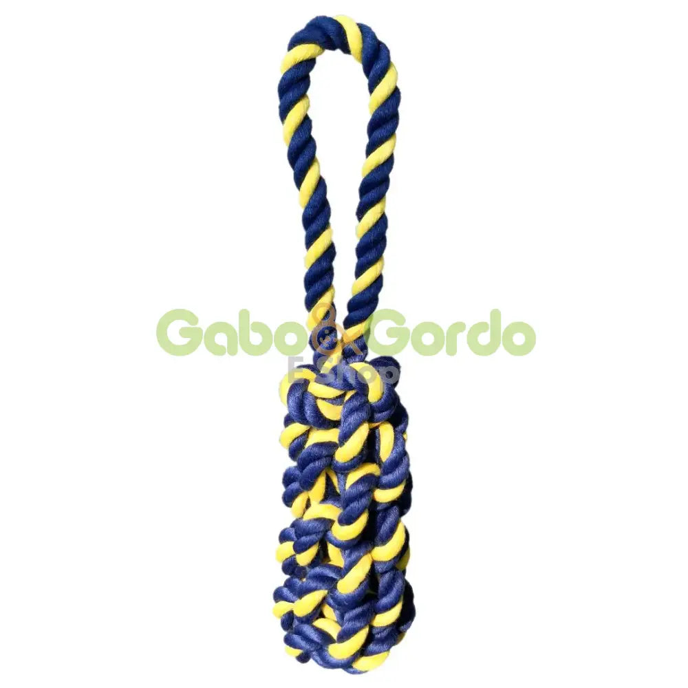 Juguete Petsport Twisted Chews Mini Rope Bumper de 20 cm para perros