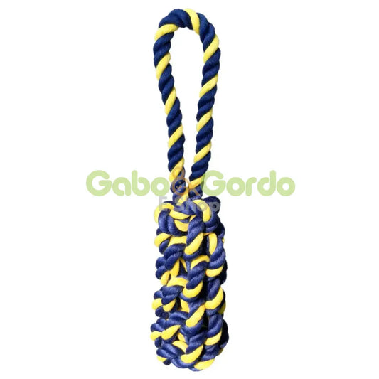 Juguete Petsport Twisted Chews Mini Rope Bumper de 20 cm para perros