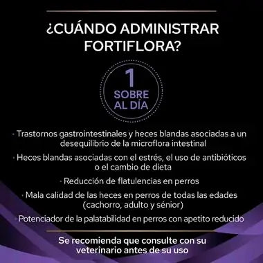 Caja de FortiFlora de Purina Pro Plan, probiótico para perros y cachorros