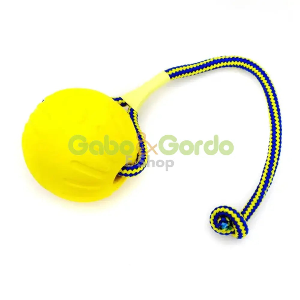 Pelota STARMARK Swing & Fling Durafoam con cuerda y dispensador para perros